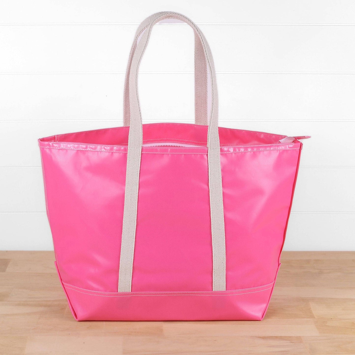 Big Sur Splash Tote: Red / 22"W x 14"H x 8" D