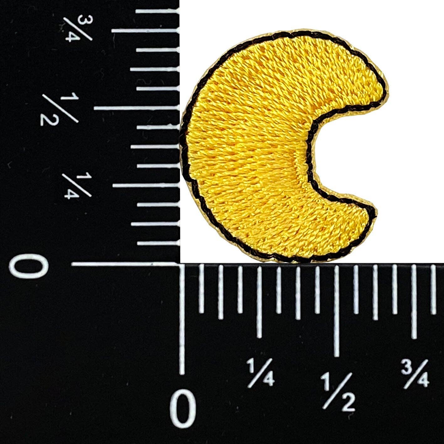 Mini Crescent Moon Embroidered Iron on Patch