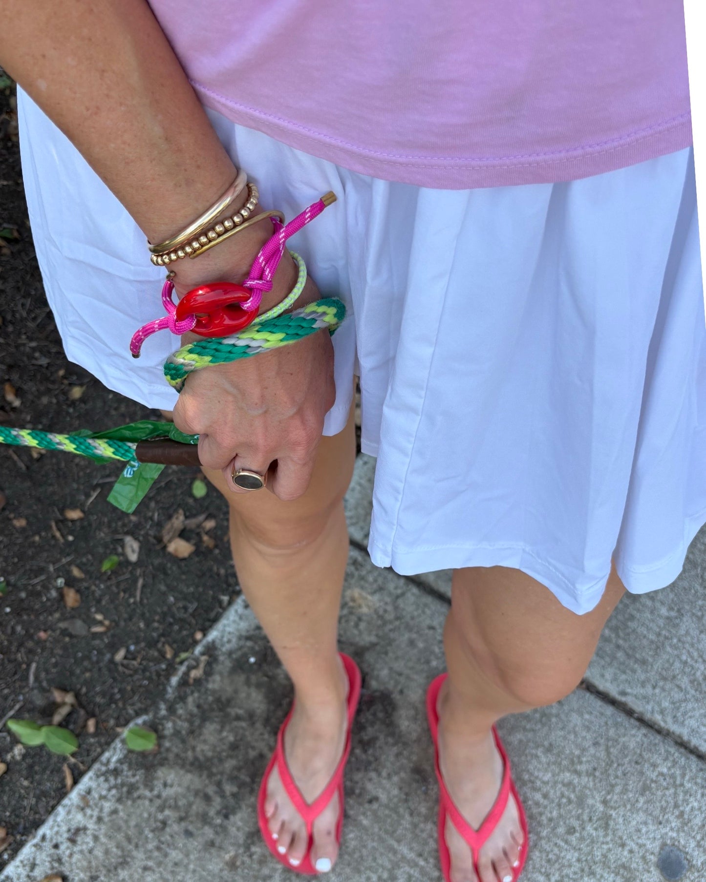 Pink & Red Mariner Bracelet