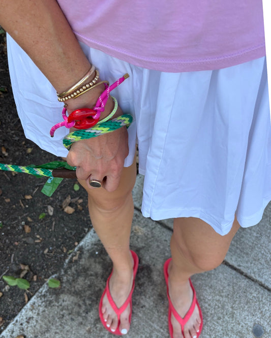 Pink & Red Mariner Bracelet