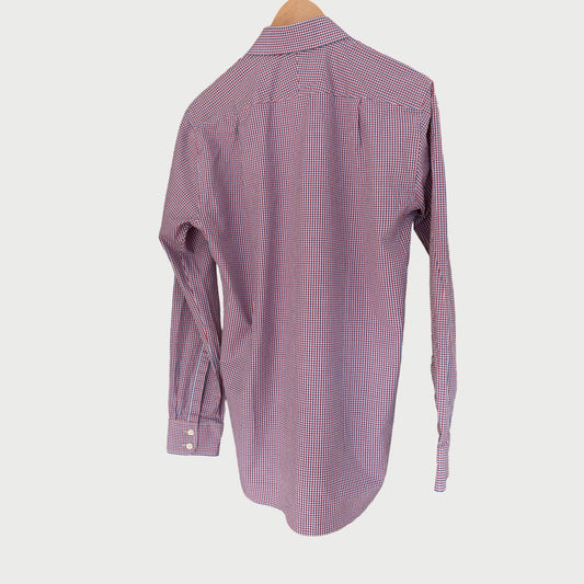 Men’s Large Red Blue and White Check Shirt