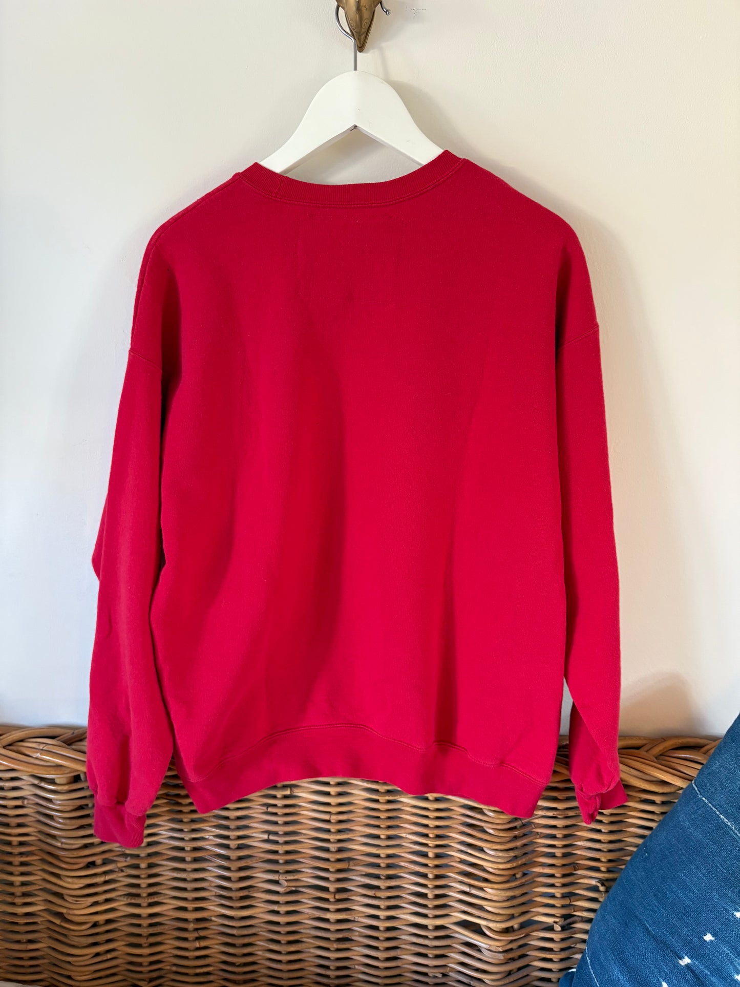 Upcycled Red Table Rock Crewneck unisex Medium