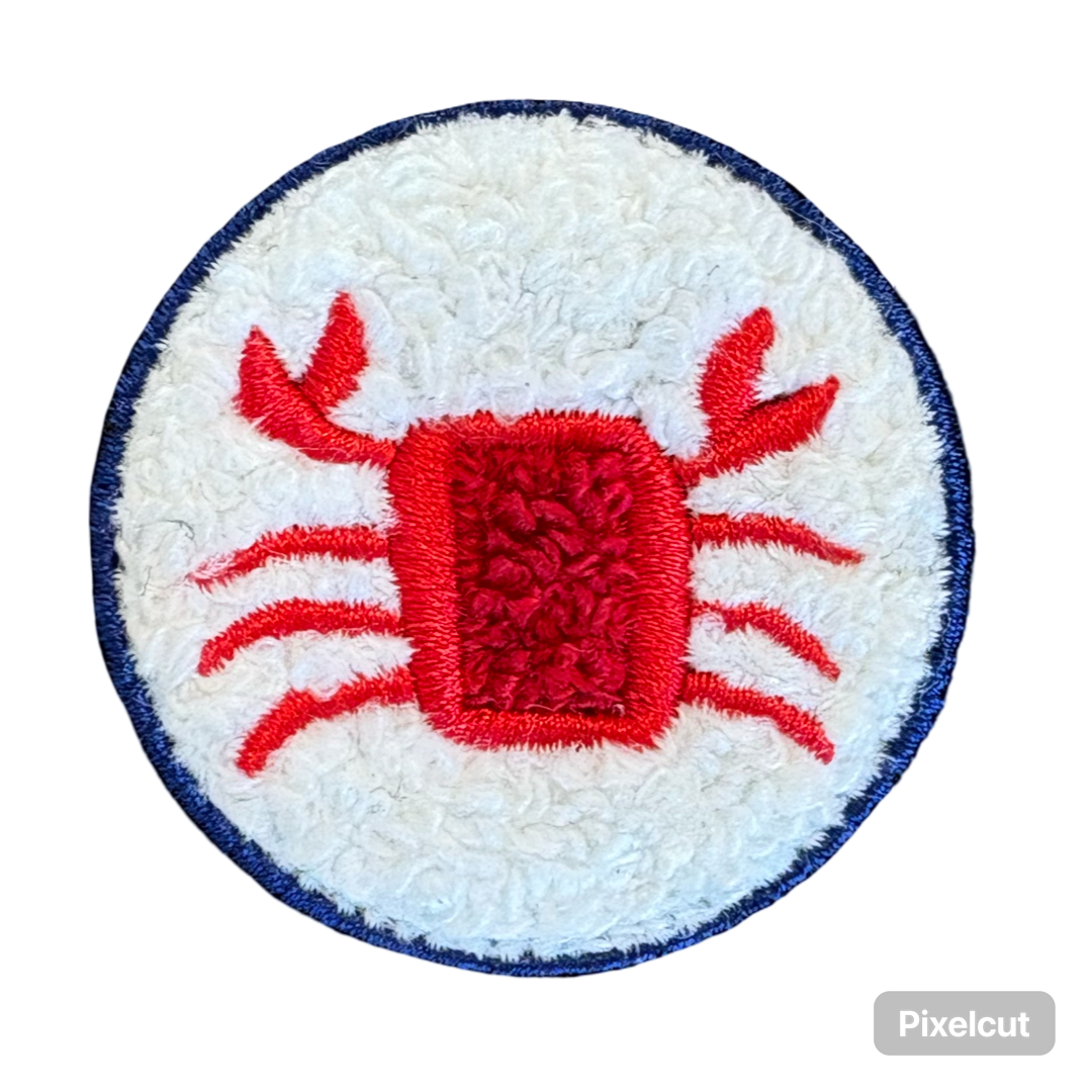 2” Chenille Round Crab Patch