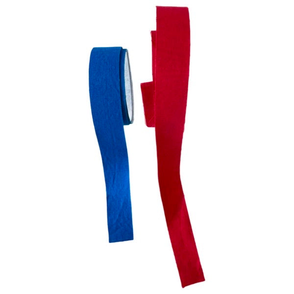 Sewn Red & Blue Stripes on Back Add On image 0