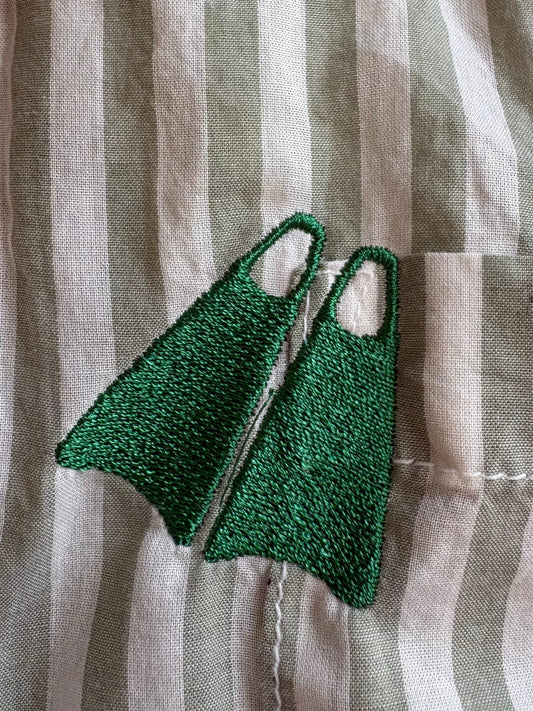 Embroidered Fins add on