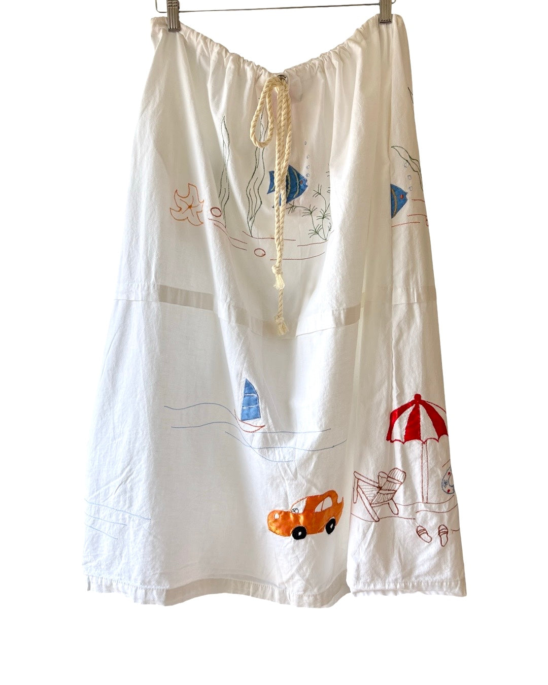 UPCYCLED APPLIQUE SKIRT