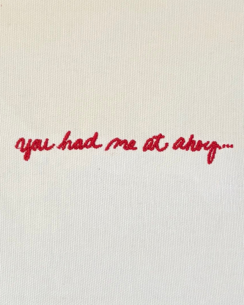 You had me at ahoy… Embroidery