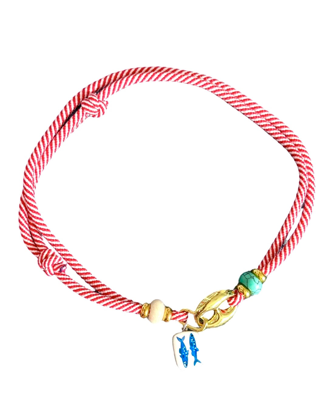 PARACHOKER RED WHITE BLUE SARDINE CHARM
