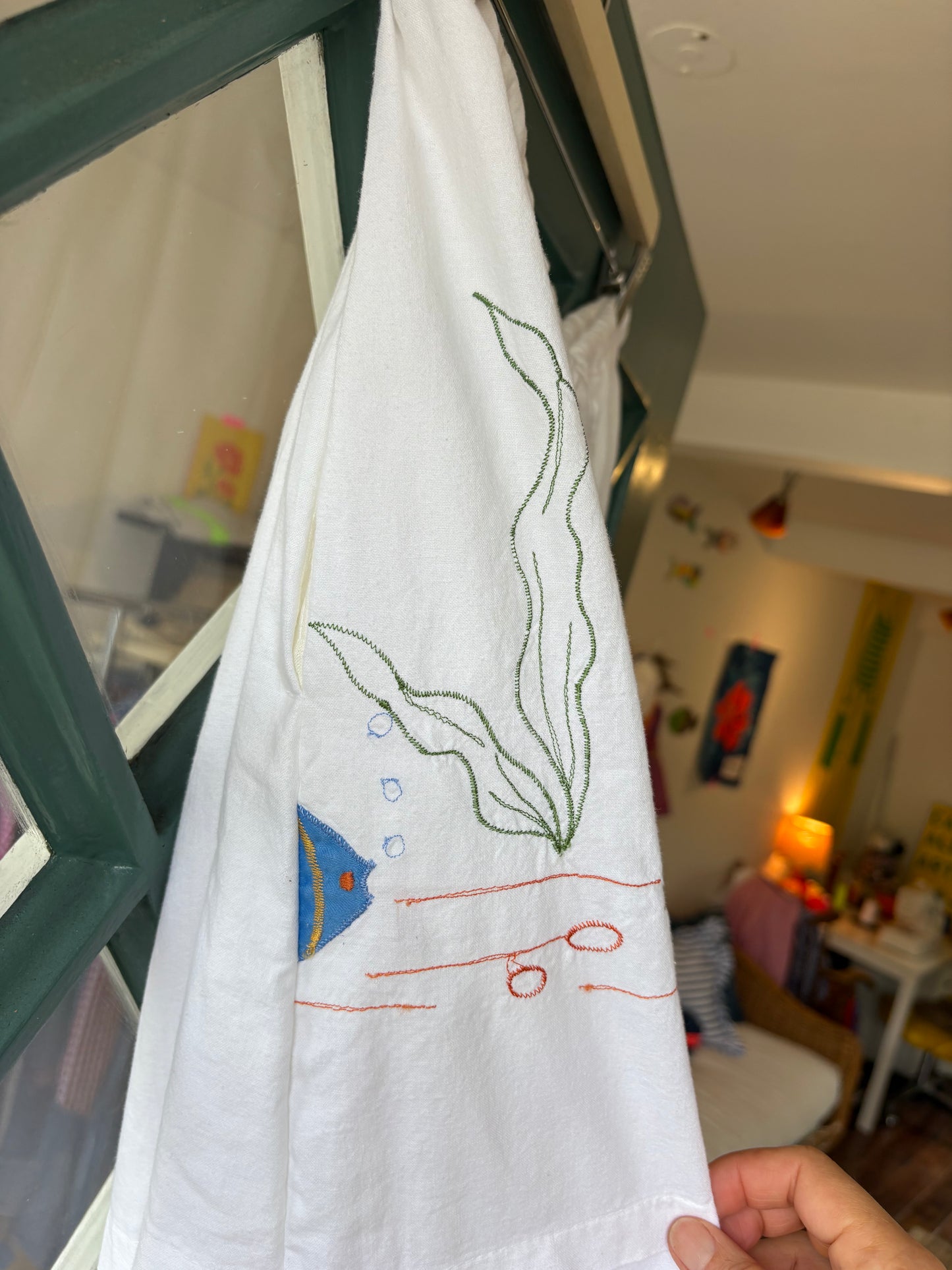 UPCYCLED APPLIQUE SKIRT