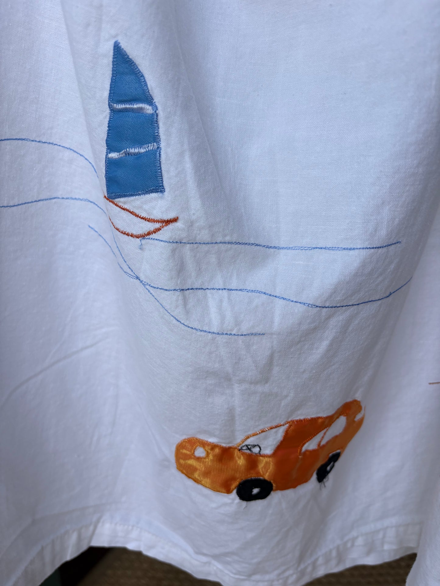 UPCYCLED APPLIQUE SKIRT