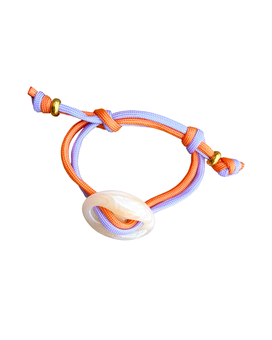 Lilac Stripe Mariner Bracelet