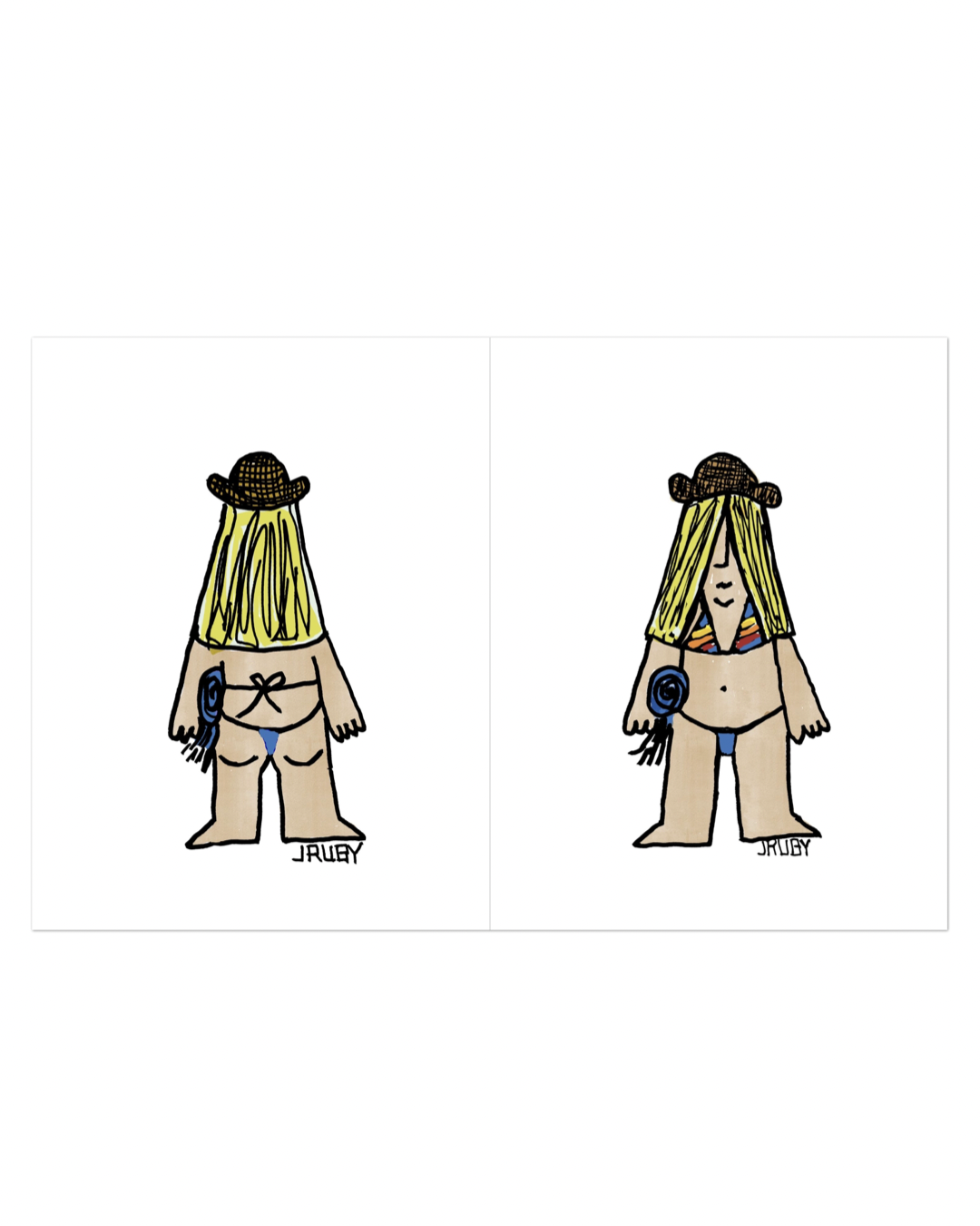 BIKINI BABE CARDS (PACK OF 10)