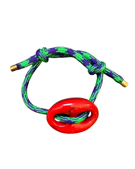 Purple Green Houndstooth Mariner Bracelet (Copy 2)
