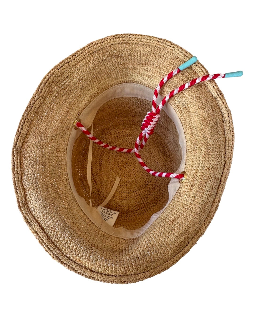 Bucket Hat Red/white Cord