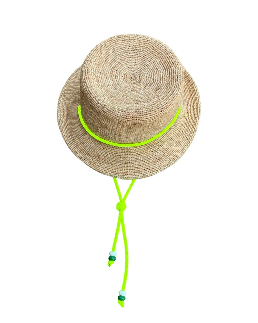Bucket Hat Neon Beaded Cord