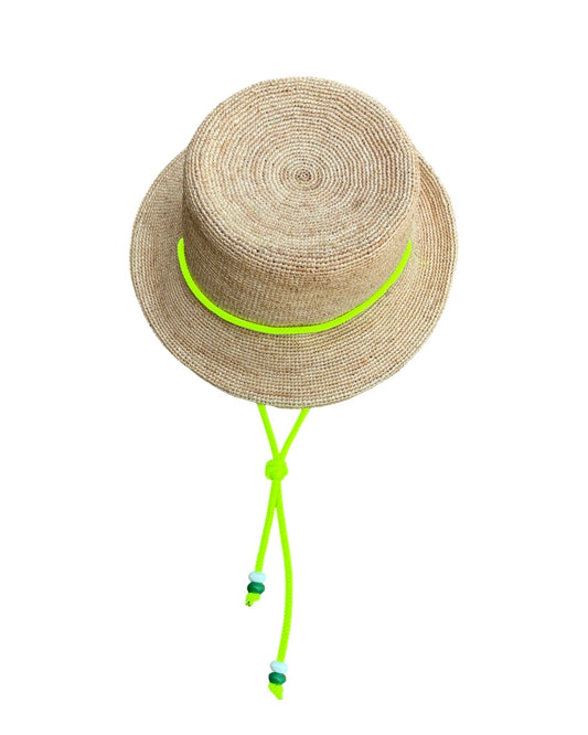 Bucket Hat Neon Beaded Cord