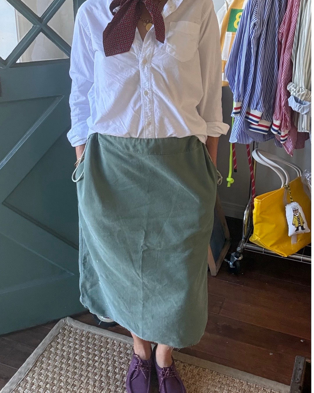 UPCYCLED ARMY SKIRT