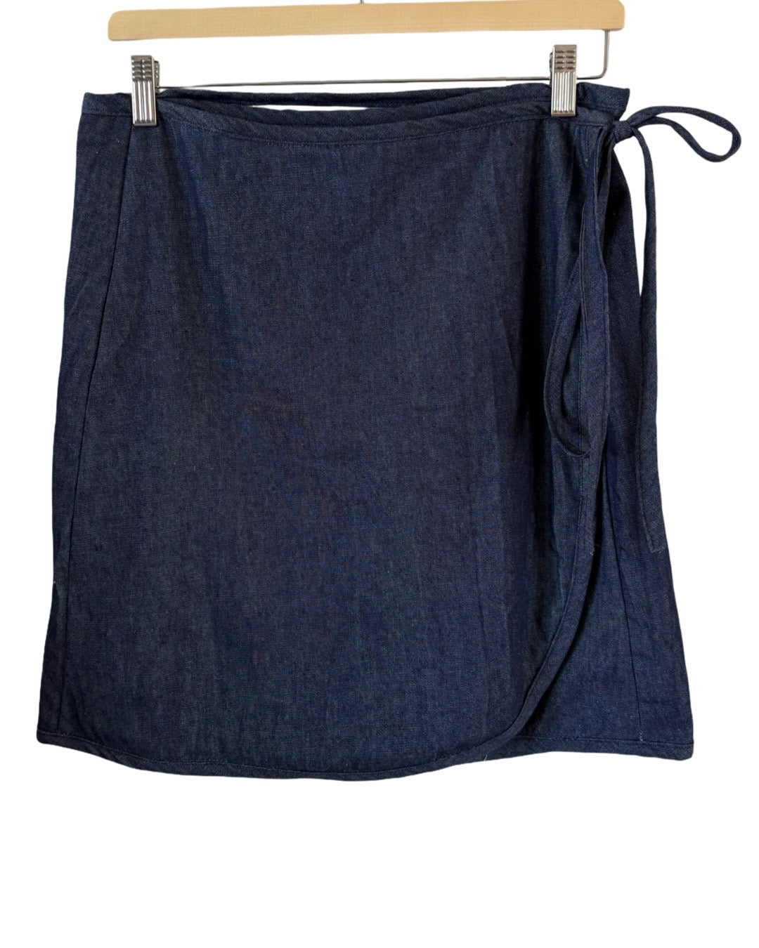 CHAMBRAY WRAP SKIRT
