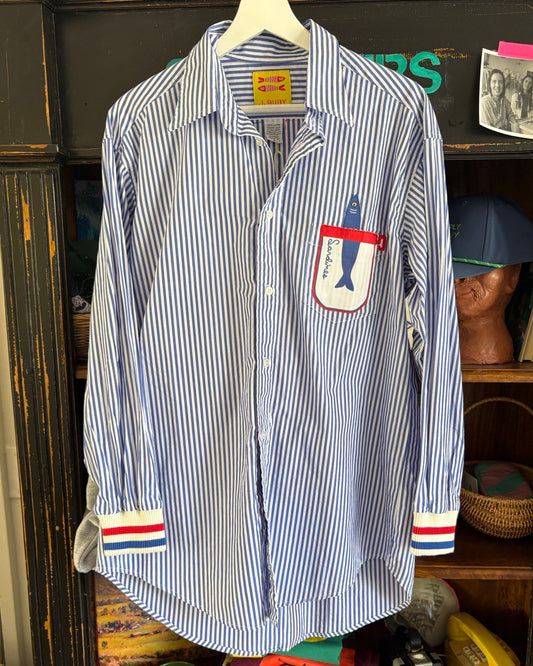 Sardine Stripes Boyfriend Shirt