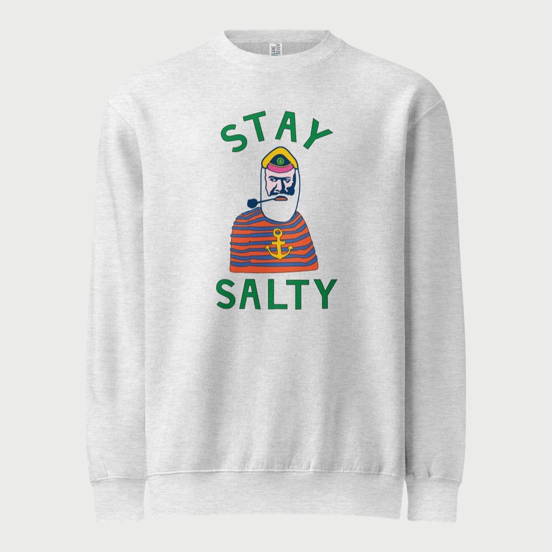 Stay Salty Unisex premium crew neck sweatshirt