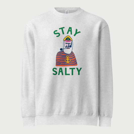 Stay Salty Unisex premium crew neck sweatshirt