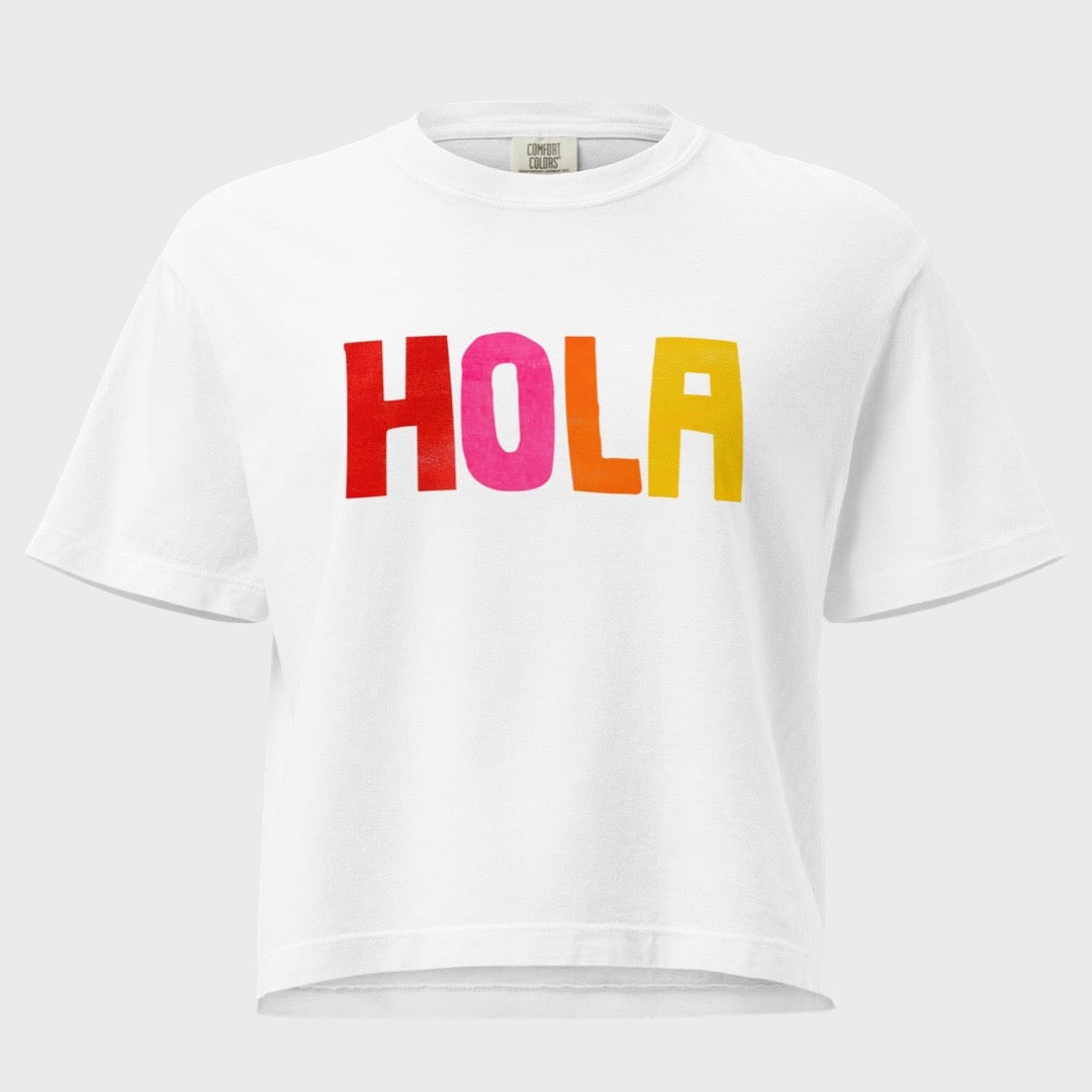Hola Women’s heavyweight boxy tee