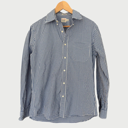 Men’s Medium Navy and white check Shirt