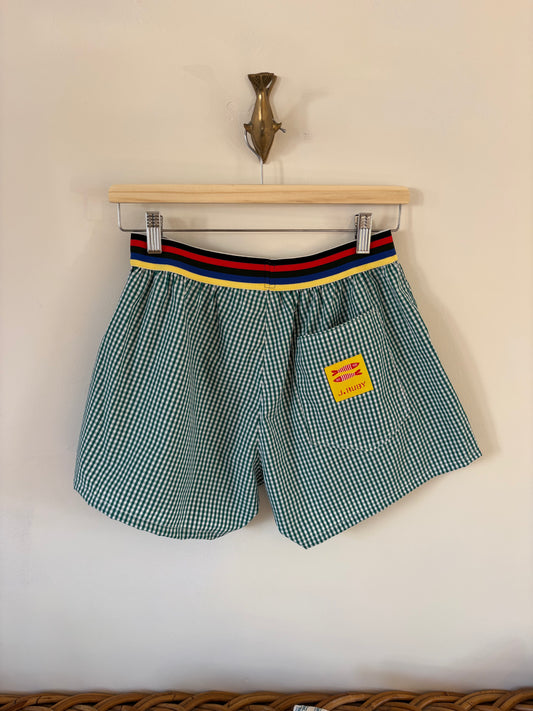 Boxer Short Green White Check (S/M)