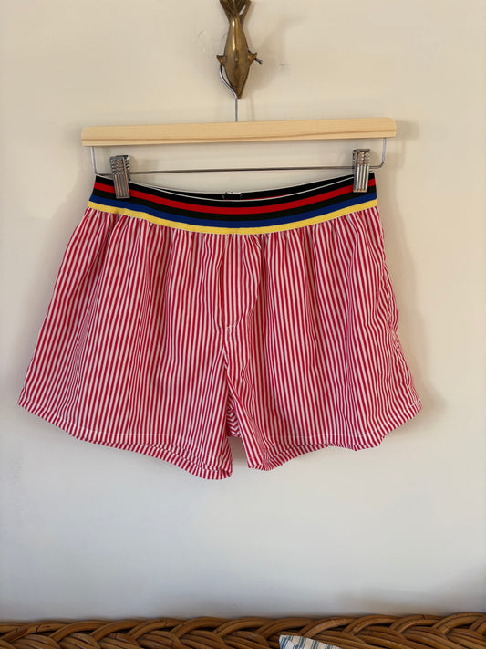 Boxer Short Red White Stripe (S/M)
