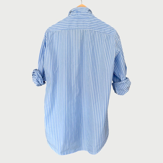 Boyfriend Shirt Lt Blue Stripe