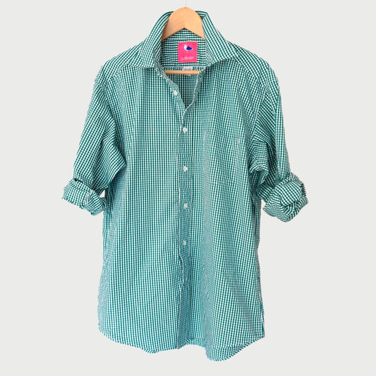 Boyfriend Shirt Green Check