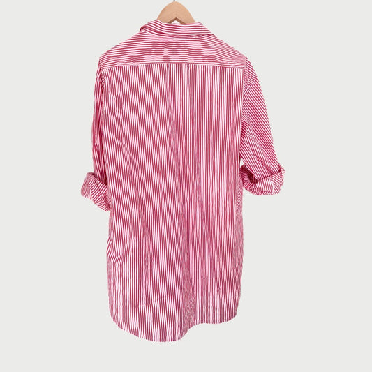 (Boyfriend Shirt Red Stripe