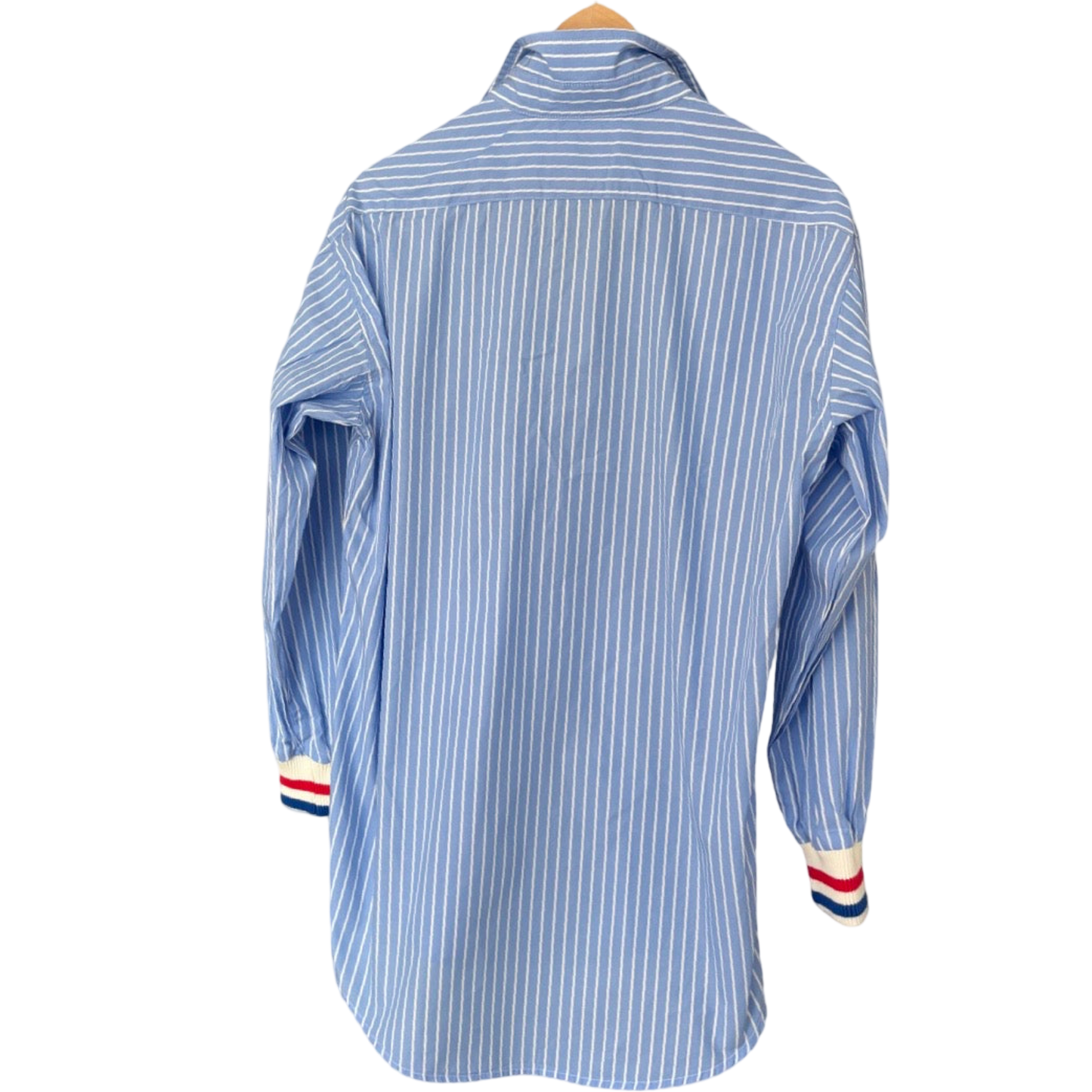 BOYFRIEND LT BLUE STRIPE SPORT CUFF