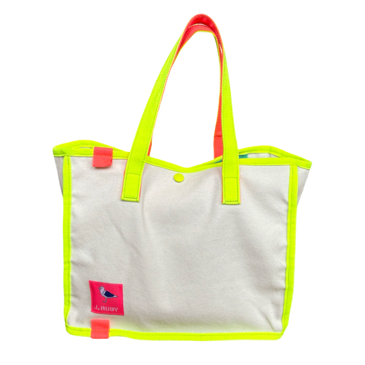CANVAS TOTE NEON TRIM
