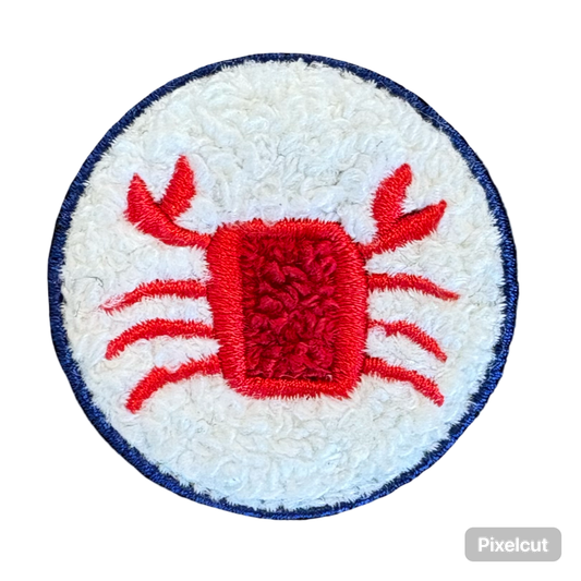 2” Chenille Round Crab Patch