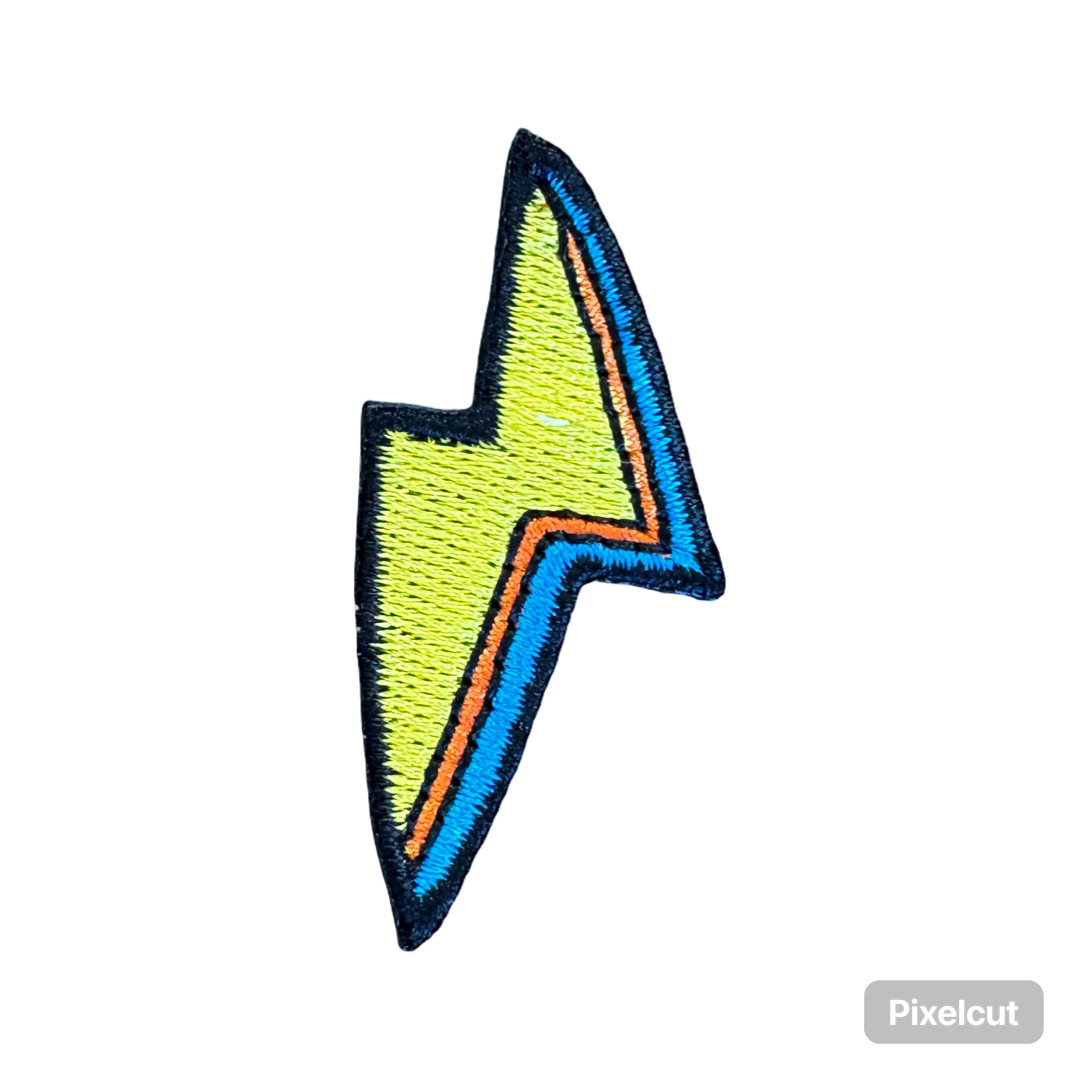 2” lightning bolt Patch