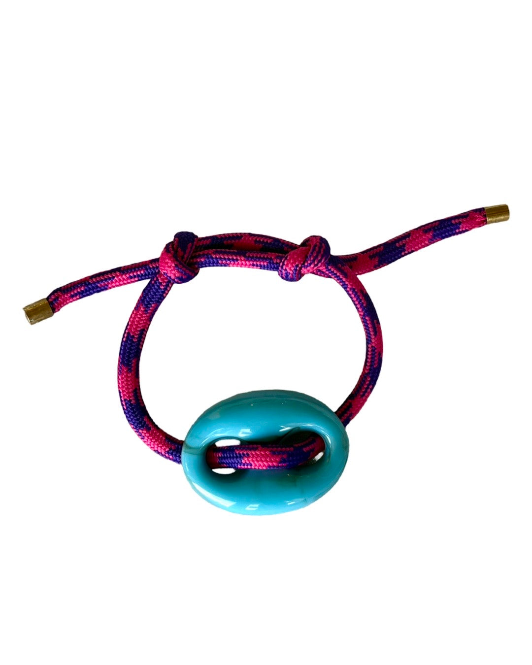 Fuschia Purple Argyle Mariner Bracelet
