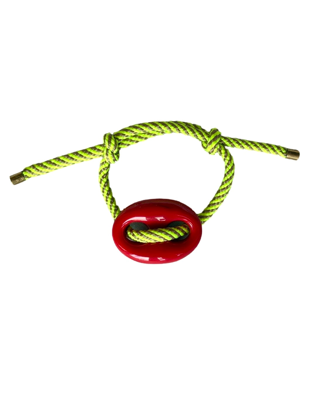 Neon Yellow Stripe Mariner Bracelet
