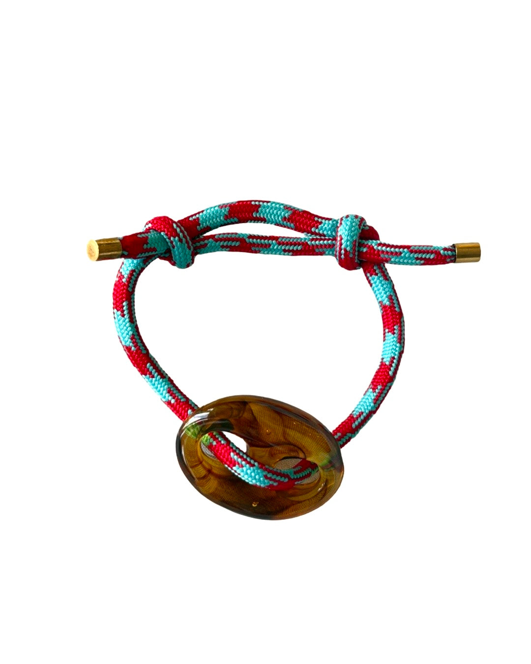Turquoise Red Argyle Mariner Bracelet (Copy)