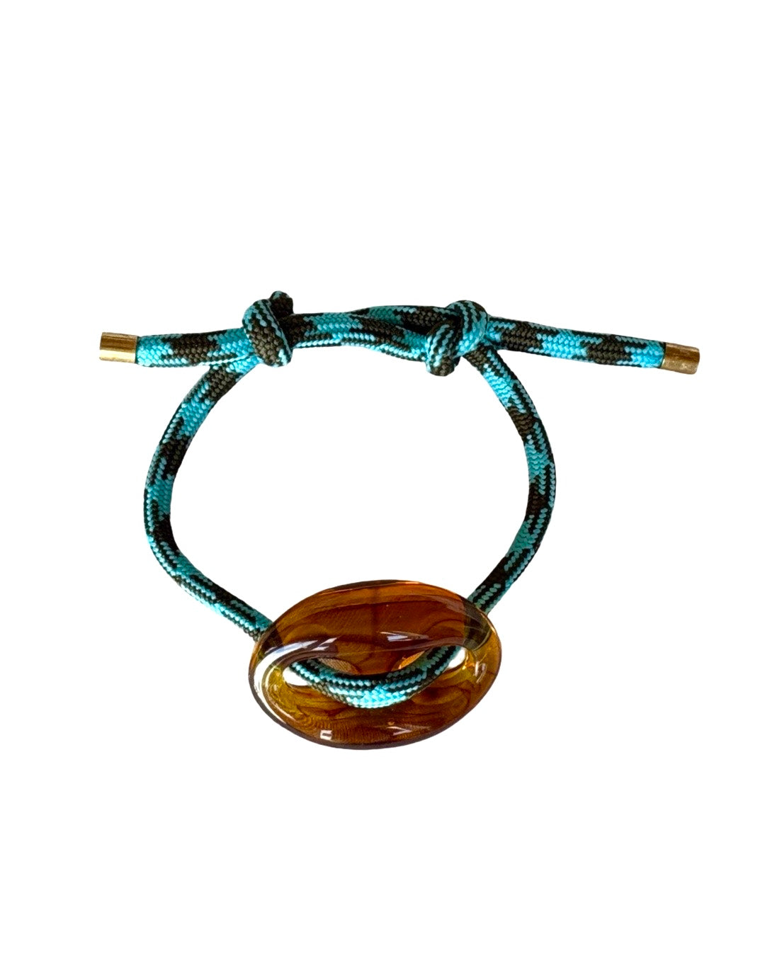 Blue Brown Argyle Mariner Bracelet