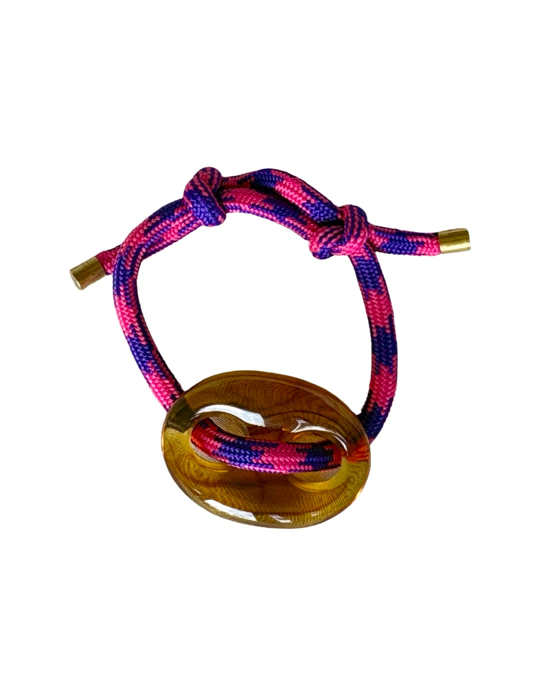 Fuschia Purple Argyle Mariner Bracelet