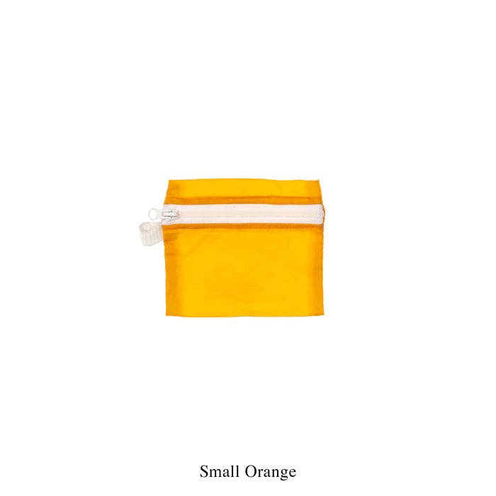VINTAGE PARACHUTE LIGHT POUCH - SMALL - ORANGE