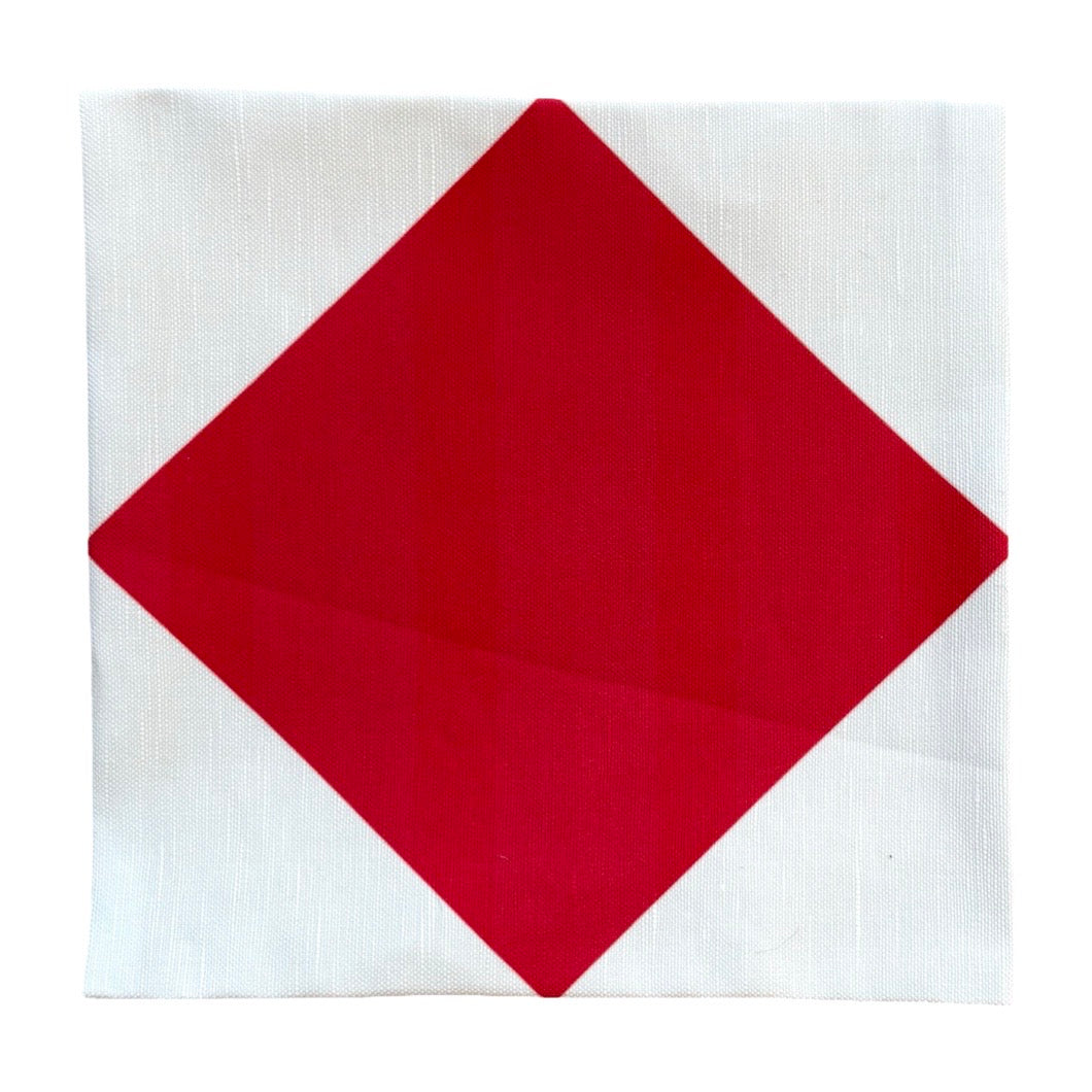 7” Nautical Letter Signal Fabric Patch  image 2