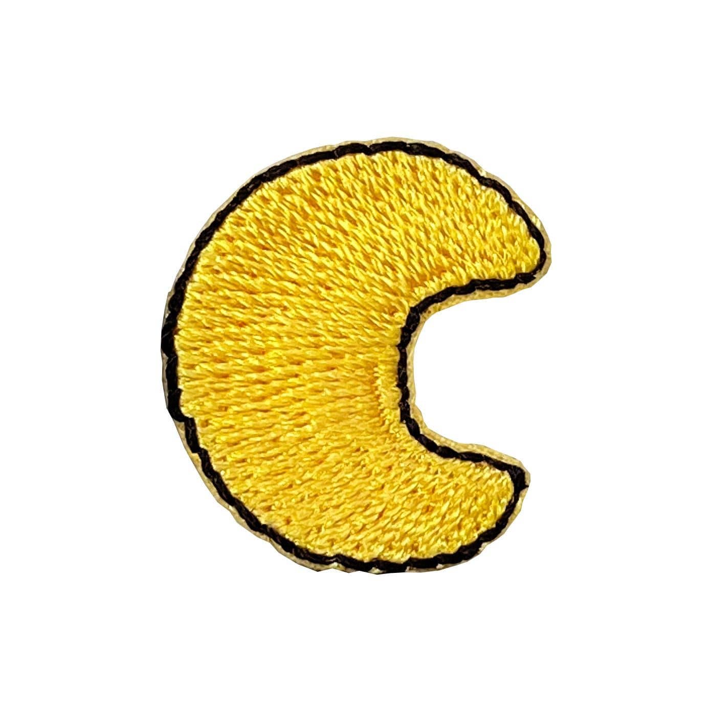 Mini Crescent Moon Embroidered Iron on Patch