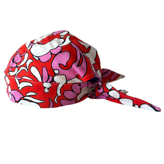 Scarf Hat Red & Pink Pop Cotton image 0