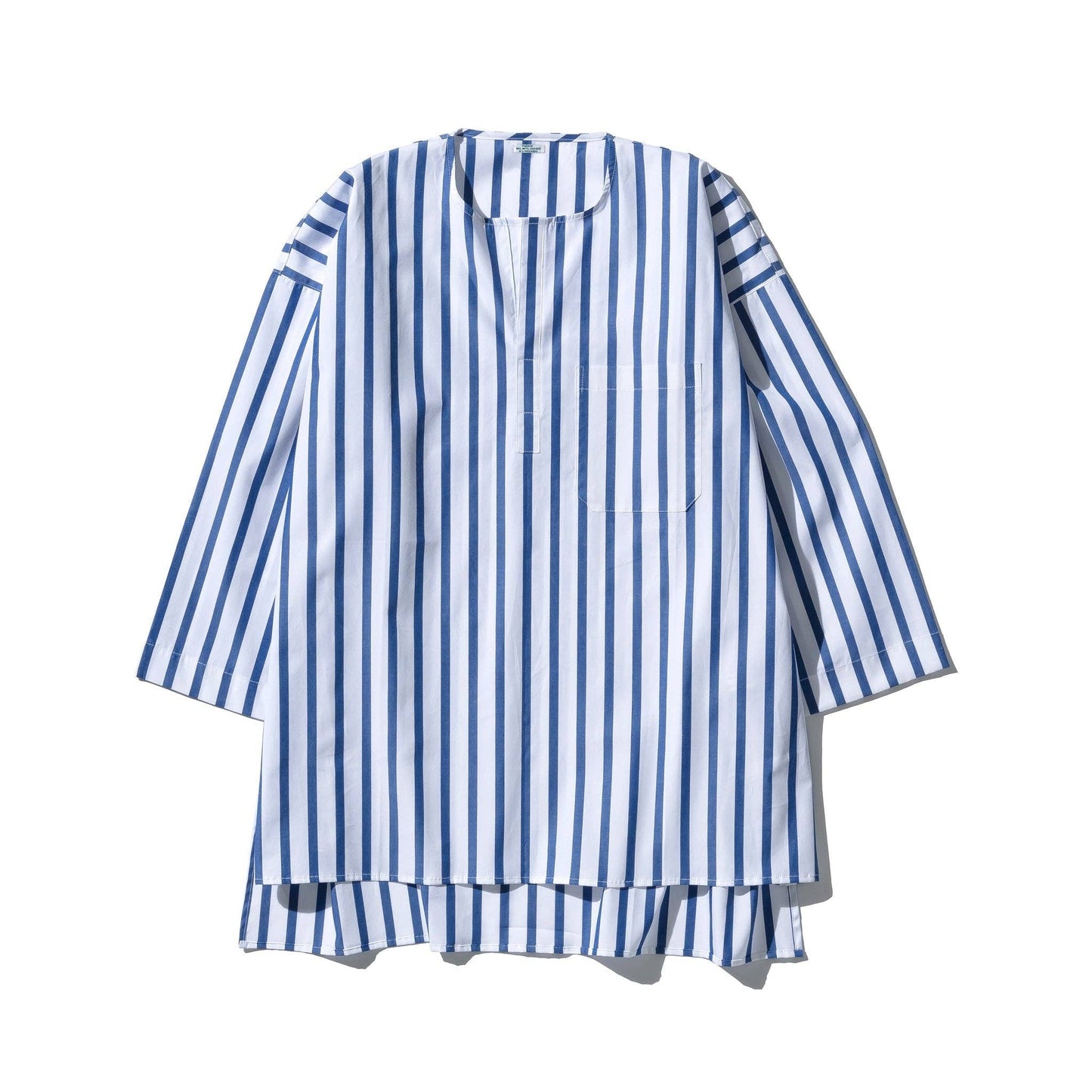 CREW NECK GREEN STRIPE O/S