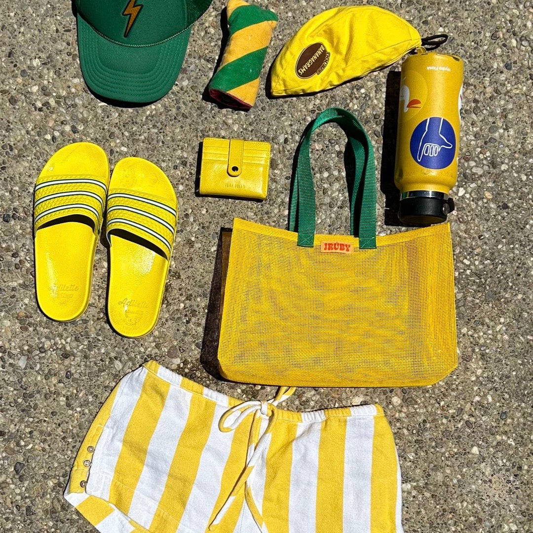 Le Beach Tote Lemon Lime image 1
