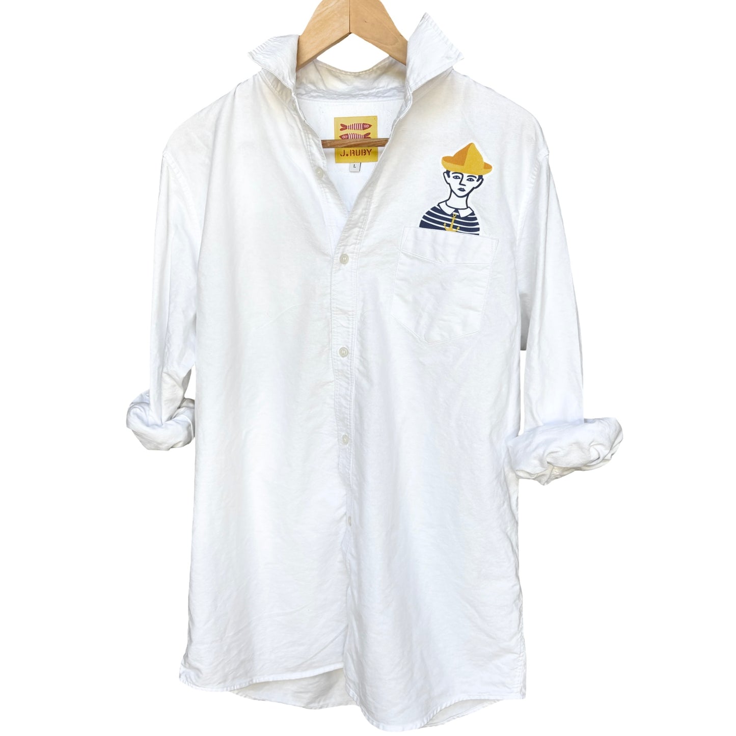 Sailor & The Gull White Oxford Unisex Dress Shirt image 0