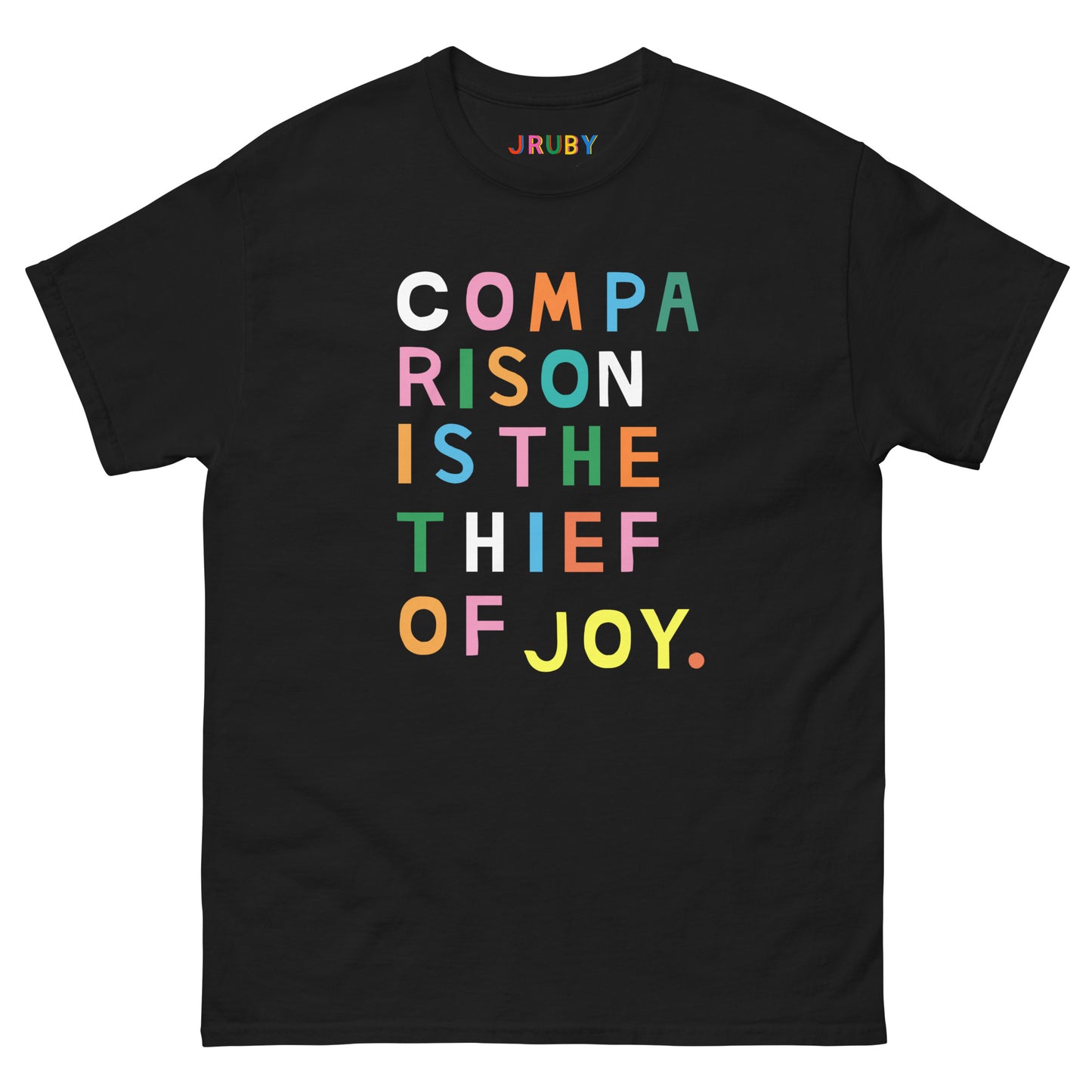 COMPARISON IS THE THIEF OF JOY UNISEX TSHIRT